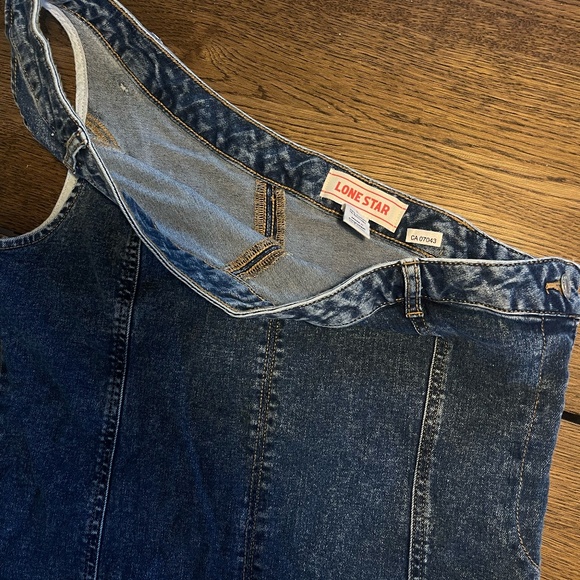 ONE SHOULDER JEAN DRESS - Picture 3 of 6